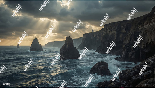 Rock Lighthouse - Wallpaper